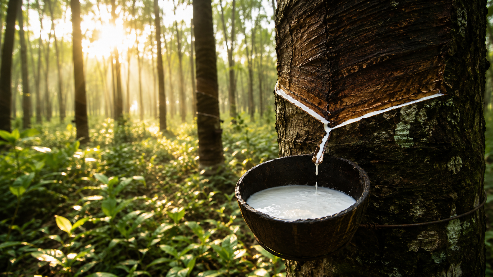 Rubber Tree Sap Kerala